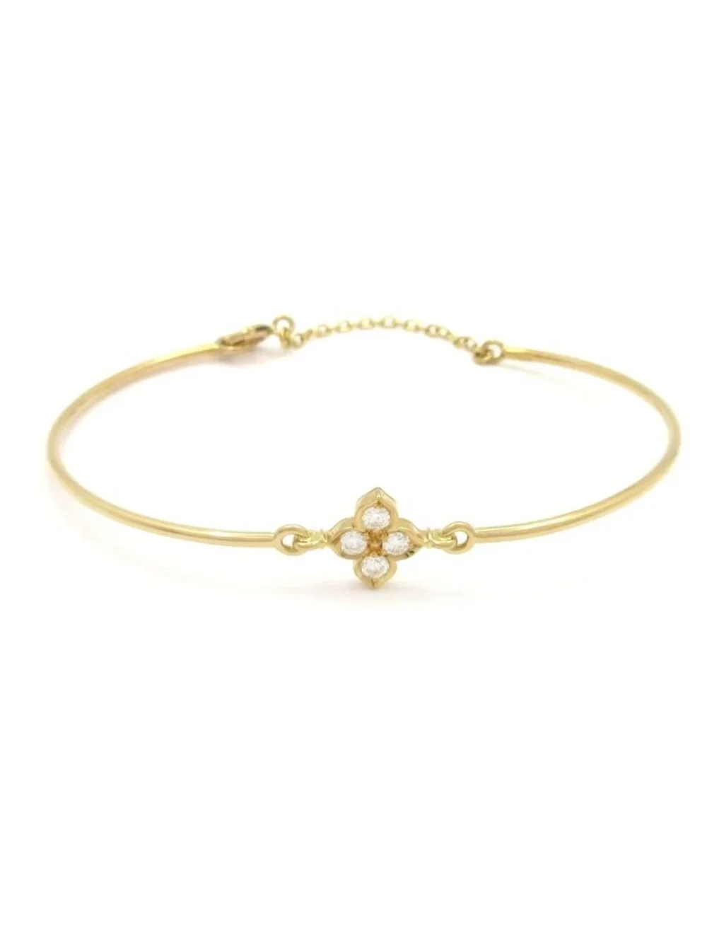 Cartier Bangle Hindu 18k Yellow Gold Diamond Bracelet